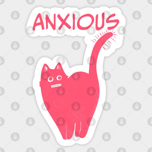 ANXIOUS Sticker by SPOKN